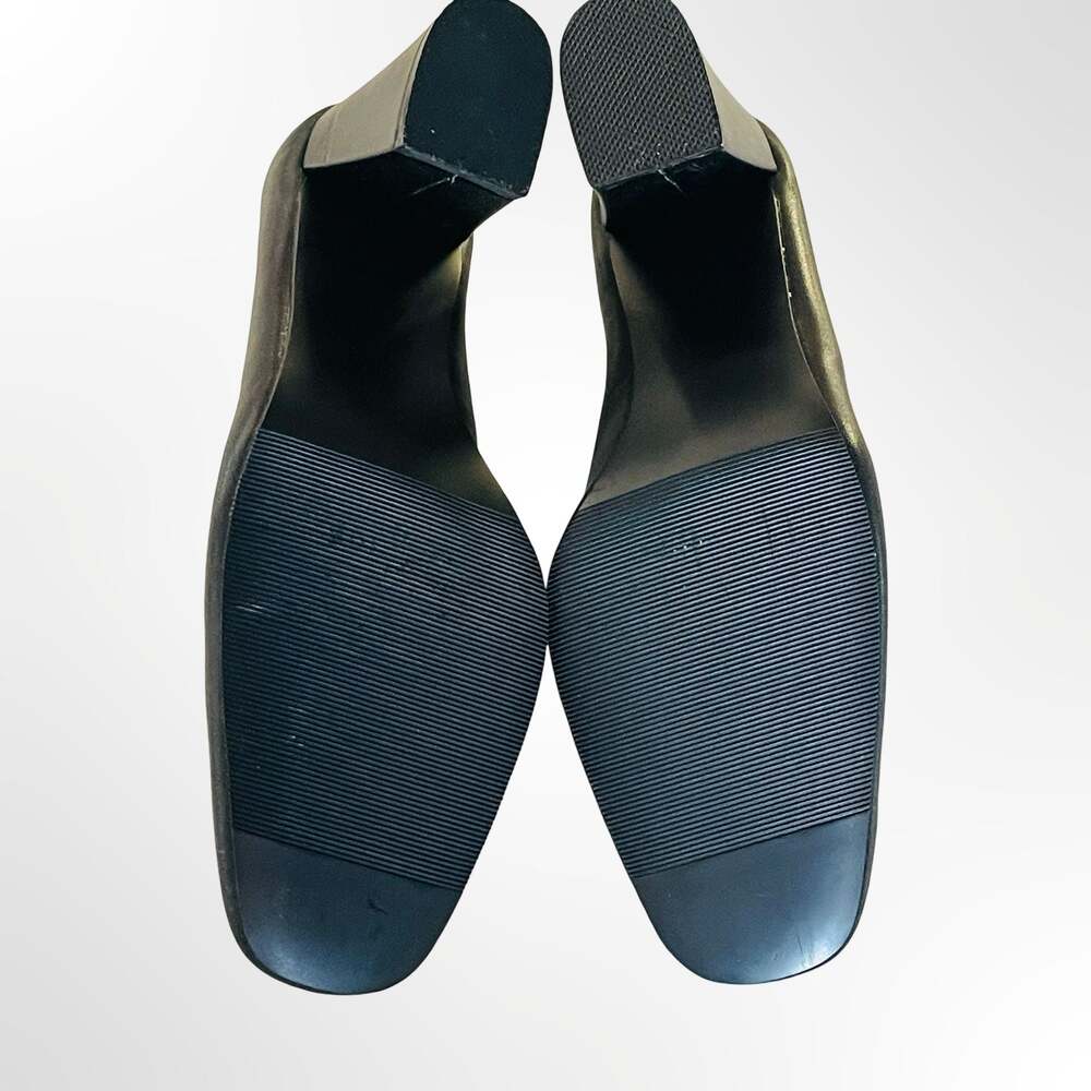 Jaden Shoes Black Square Toe Block Heel Pumps - Picture 5 of 7